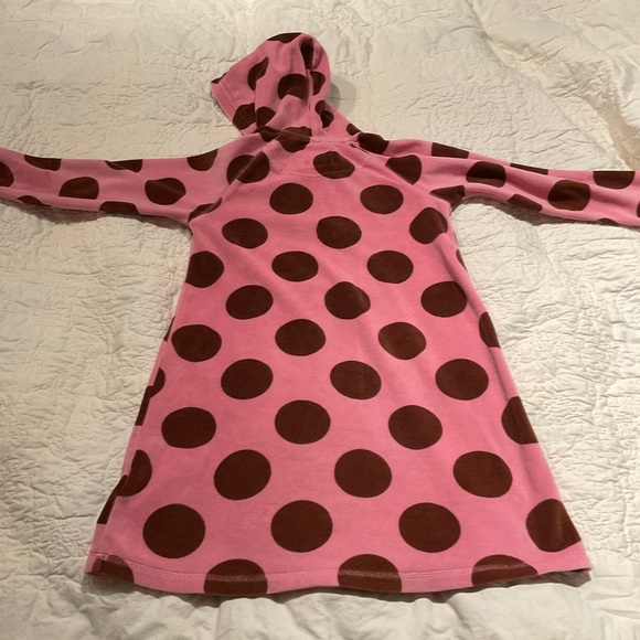 VGUC Boden Pink w/Brown Polka Dots Terry Swim Cover - Picture 5 of 5